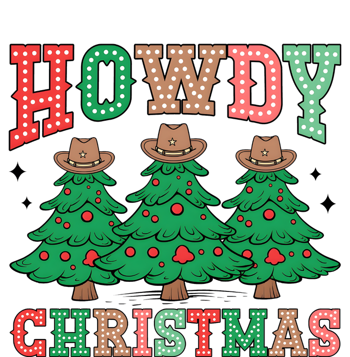 Howdy Christmas Tree Western Tumbler Merry And Bright Christmas Cowboy T-Shirt