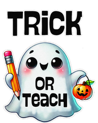 Teacher Halloween Trick Or Teach Cute Ghost Coffee Pumpkins Yupoong Adult 5-Panel Trucker Hat