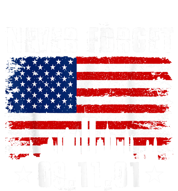 Never Forget September 11 2001 Memorial Day American Flag T-Shirt