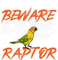 Sun Conure Beware Of The Tiny Raptor Parrot Bird Conure Toddler Zip Fleece Hoodie