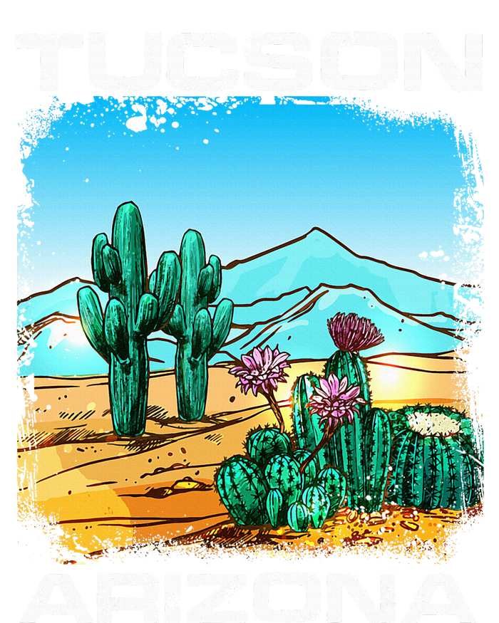 Tucson Arizona Desert Retro Cactus Youth Performance Sprint T-Shirt