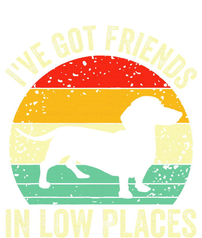 Dachshund IVe Got Friends In Low Places Wiener Dog Vintage Womens California Wash Sweatshirt