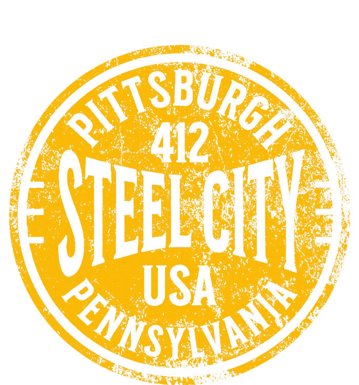 Pittsburgh Steel City Pennsylvania 412 Home Vintage T-Shirt