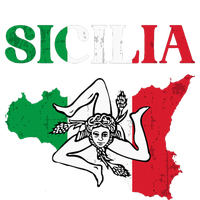 Sicilia Flag Sicily Palermo Italy Bumper Sticker