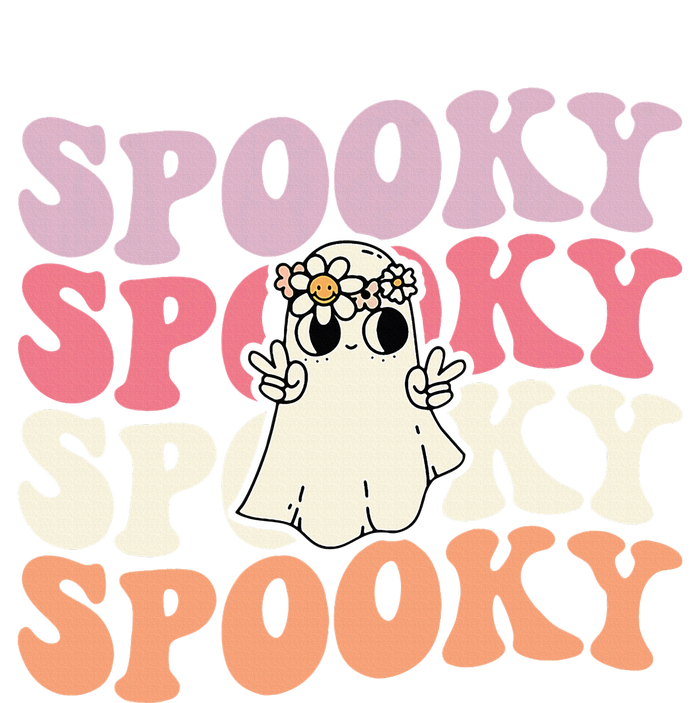 Spooky Retro Groovy Floral Ghost Halloween Costume T-Shirt