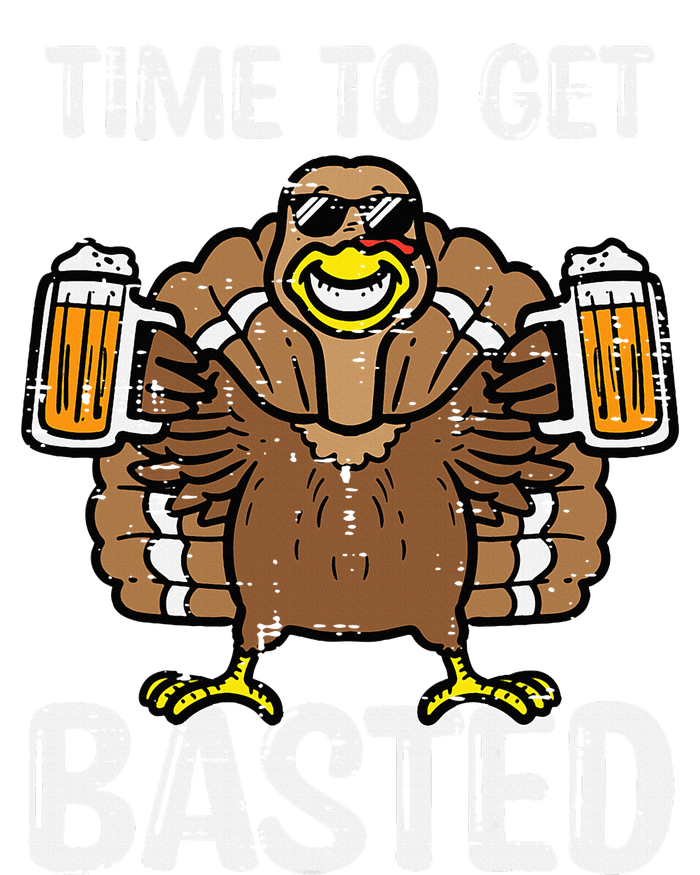 Time To Get Basted Funny Thanksgiving Turkey Day T-Shirt