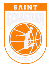 St Sebastian Basketball Dunk Saint Of Sports Athletes V-Neck T-Shirt