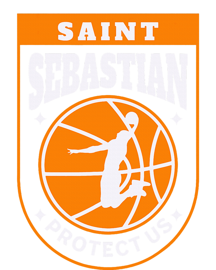 St Sebastian Basketball Dunk Saint Of Sports Athletes V-Neck T-Shirt