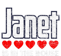 Janet Is In The House Retro Hearts First Name Love Janet Yupoong Adult 5-Panel Trucker Hat