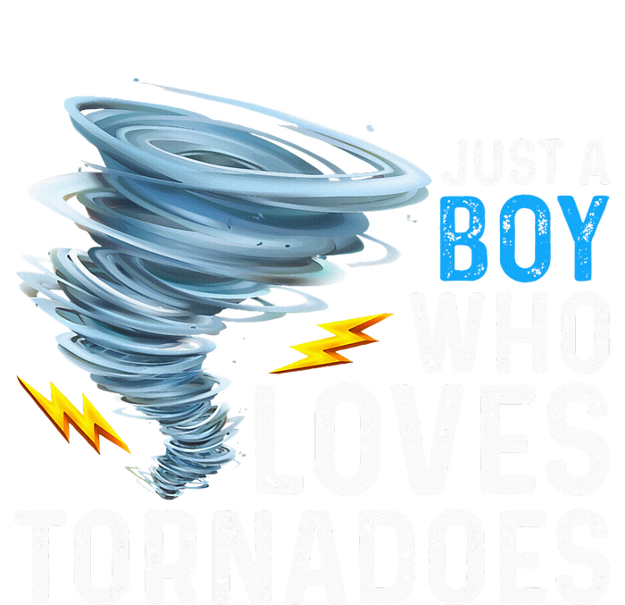 Just A Boy Who Loves Tornadoes Storm Weather Chaser Kids Long Sleeve Shirt