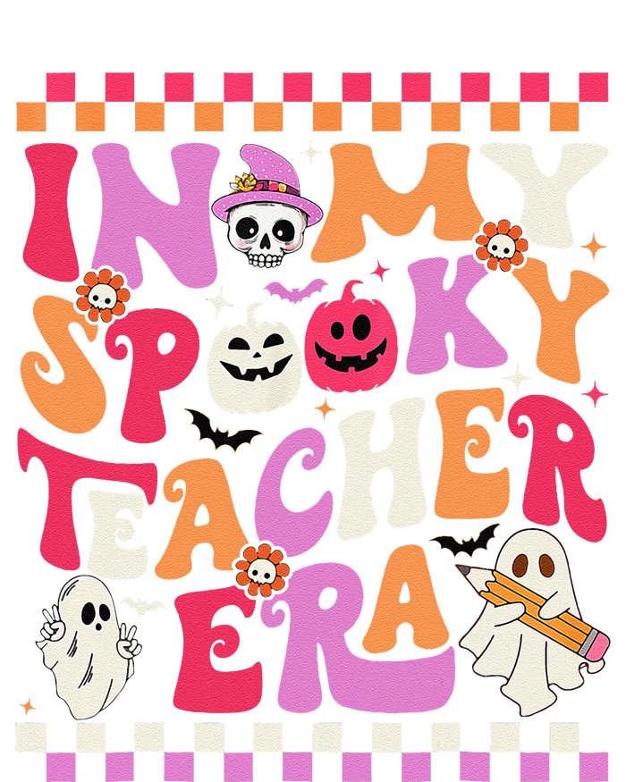 In My Spooky Teacher Era Groovy Ghost Teacher Halloween Gift Kids Long Sleeve Shirt