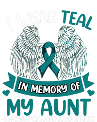 Ovarian Cancer Wings I Wear Teal In Memory Of My Aunt T-Shirt