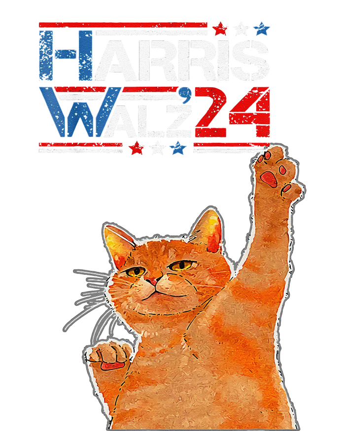 Harris Waltz 2024 Cat Funny Vp Vice President Election Cooling Performance Crew T-Shirt