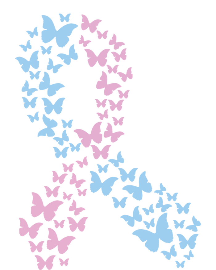 Butterfly Ribbon Pregnancy And Infant Loss Awareness Month Gift T-Shirt