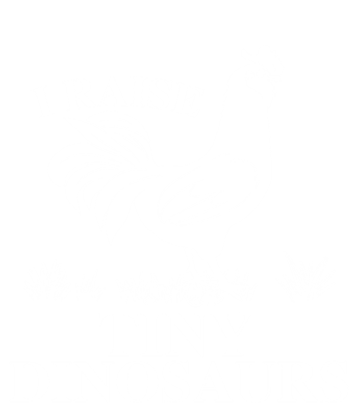 I Raise Tiny Dinosaurs Vintage Retro 70s Chicken Silhouette Gift T-Shirt