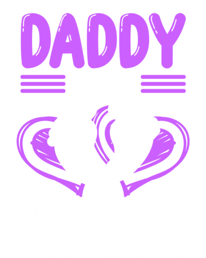 Infant Loss Awareness Pregnant Daddy To An Angel Funny Gift Ladies Essential Flowy Tank