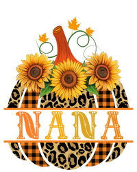 Nana Pumpkin Leopard Print Sunflower Buffalo Plaid Grandma Gift Women's V-Neck T-Shirt