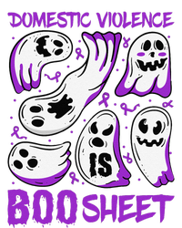 Domestic Violence Is Boo Sheet Ghost Purple Ribbon Halloween T-Shirt