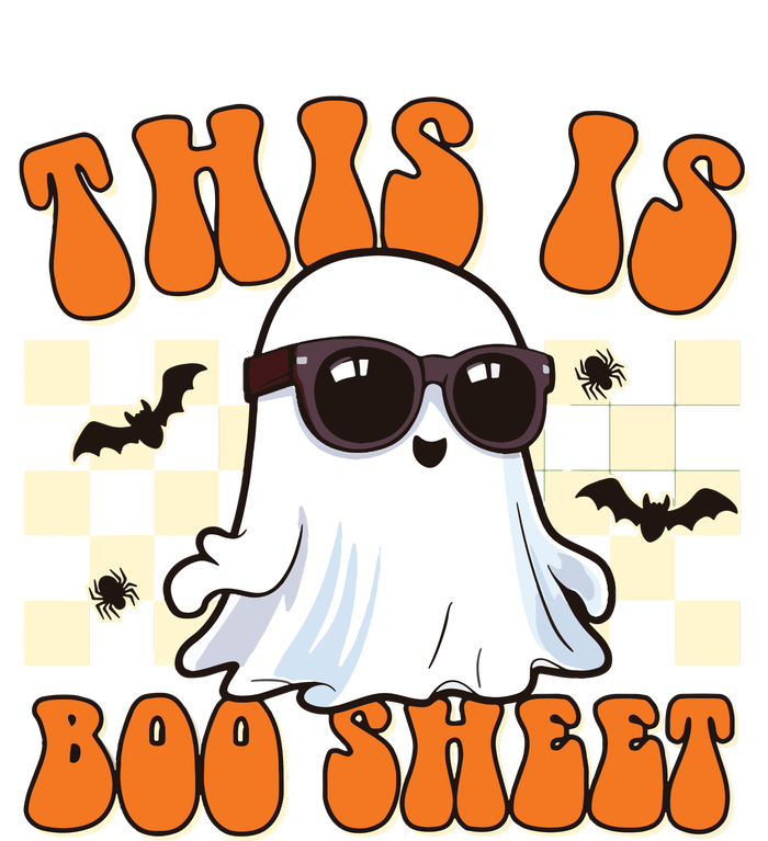 This Is Boo Sheet Ghost Groovy Halloween Grommeted Golf Towel