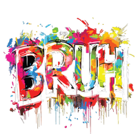 Bruh Meme Funny Saying Teens Graffiti Aesthetic Womens Funnel Neck Pullover Hood