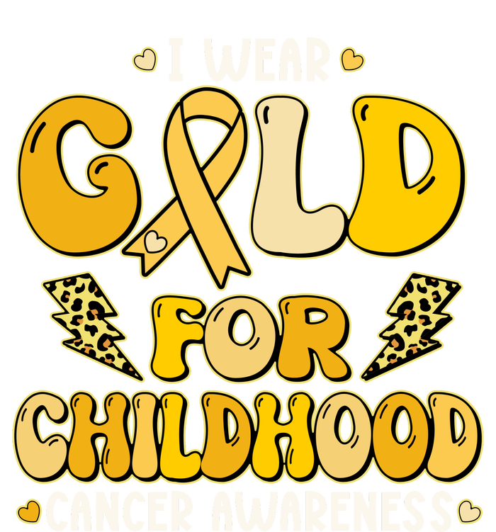 Retro I Wear Gold For Childhood Cancer Awareness Women's Tri-Blend 3/4-Sleeve Raglan Shirt