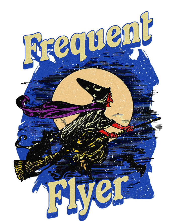 Frequent Flyer Witch Funny Halloween Witch Flyer Premium T-Shirt