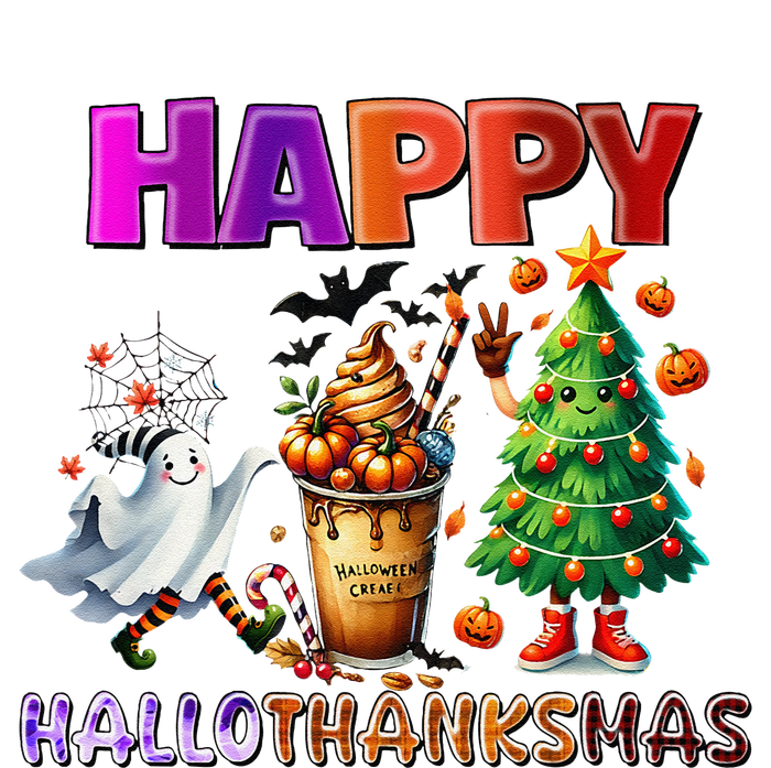 Gnomes Halloween Thanksgiving Christmas Happy Hallothanksmas T-Shirt