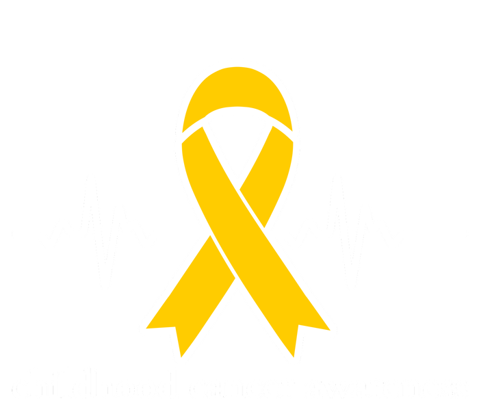 Wear Yellow Gold For Childhood Cancer Awareness Heart Beat Cooling Performance Long Sleeve Crew