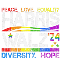 Kamala Harris Tim Walz 2024 Peace Lgbt Harris Walz Waltz T-Shirt