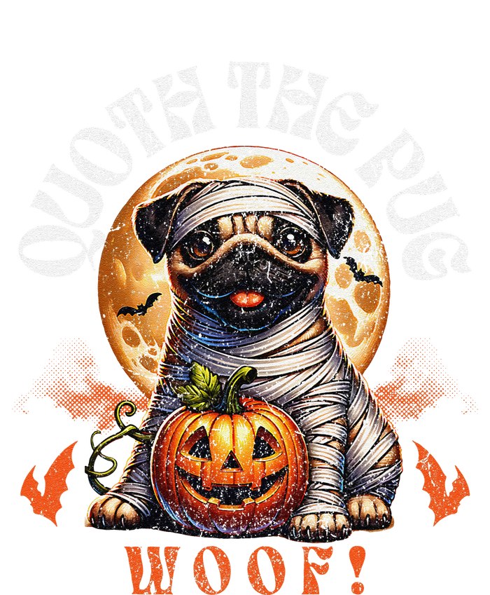 Poets Quoth The Pug Woof Halloween Dog Lovers Hooded Wearable Blanket