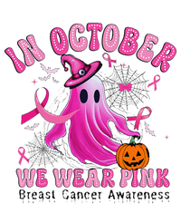 October We Wear Pin.K Breast Cancer Awareness Halloween Ghost Hoodie