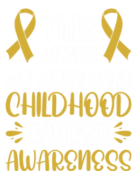 This Month We Wear Gold Hood Cancer Awareness Gift Premium Hoodie