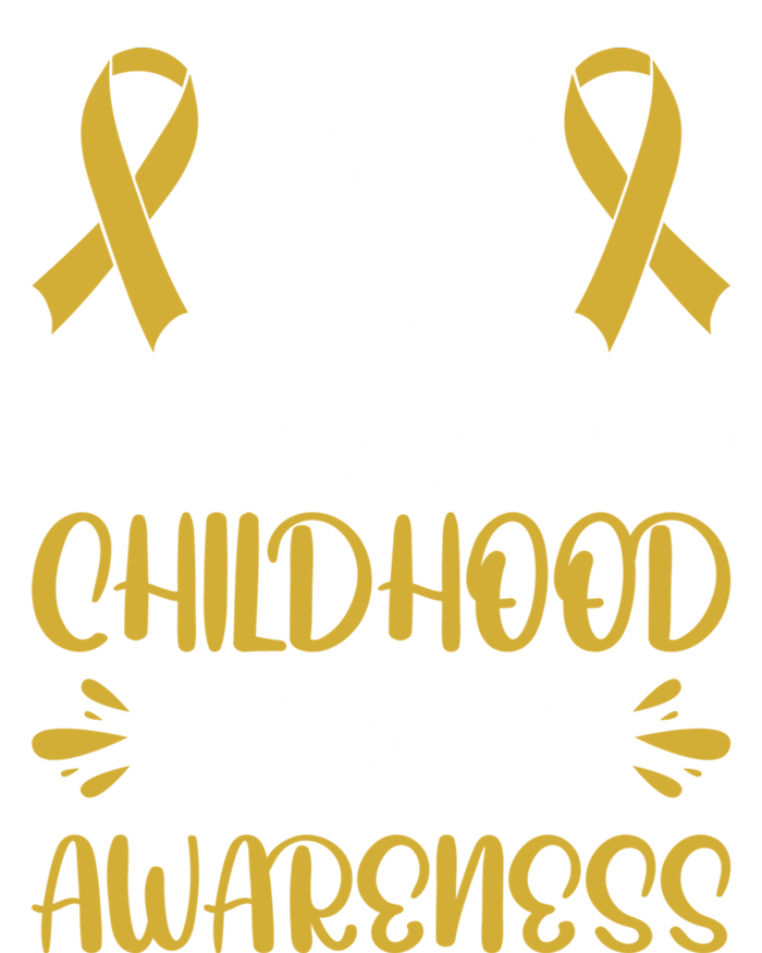 This Month We Wear Gold Hood Cancer Awareness Gift Premium Hoodie