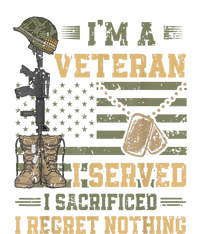 Veteran Day Patriotic Im Veteran I Served Sacrificed Regret Nothing Gift T-Shirt