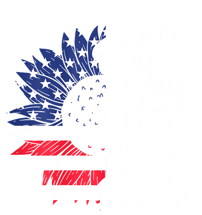 Us Flag Being A Veterans Wife Is An Honor Patriotic Veterans Day Gift V-Neck T-Shirt