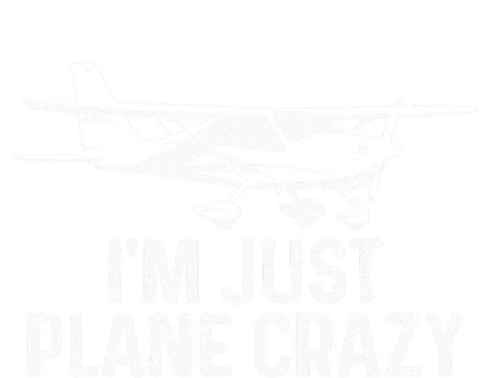 Airplane Pilot IM Just Plane Crazy Funny Aviation Pilot Women's Tri-Blend 3/4-Sleeve Raglan Shirt