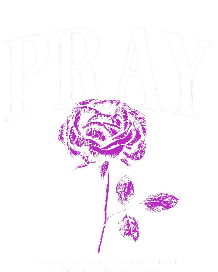 Christian Prayer Rose Streetwear For N Floral Faith T-Shirt