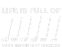 Life Is Full Of Very Important Choices Golfing Golf Women's Fleece Hoodie