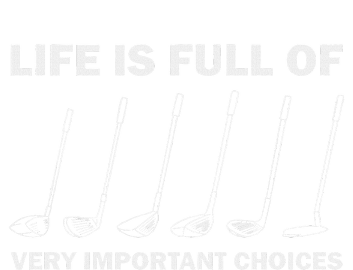 Life Is Full Of Very Important Choices Golfing Golf Women's Fleece Hoodie