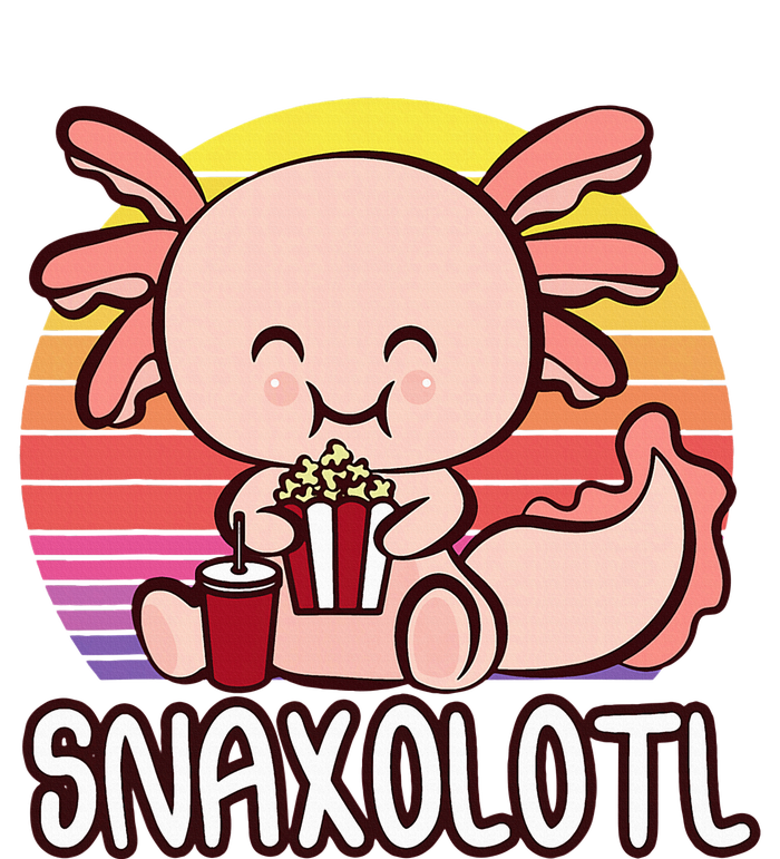 Snaxalotl A Cute Kawaii Axolotl Snacking As Snaxolotl Women's Fleece Hoodie