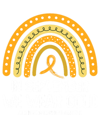 Rainbow Childhood Cancer Awareness Month In September We Wear Gold Kids Long Sleeve Shirt