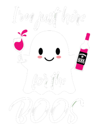 IM Just Here For The Boos Wine Funny Halloween Womens California Wash Sweatshirt