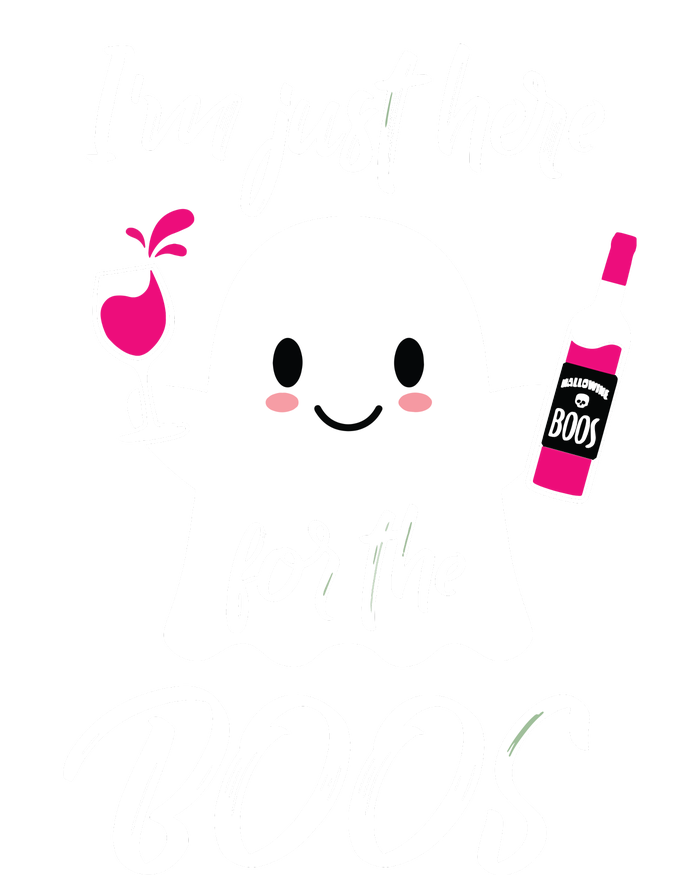 IM Just Here For The Boos Wine Funny Halloween Womens California Wash Sweatshirt