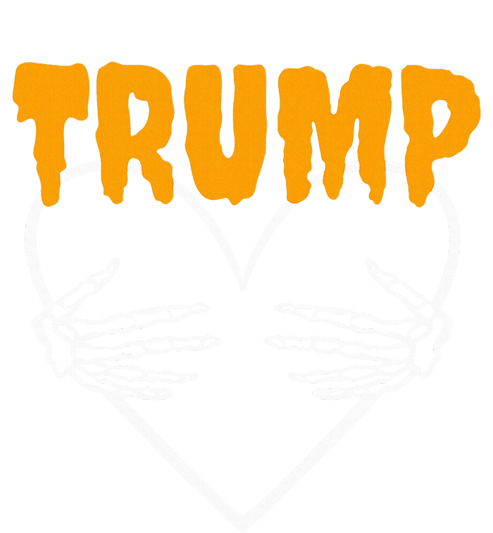 Trump Heart Skeleton Halloween Funny Skeleton Election 2024 T-Shirt