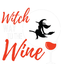 Women Witch Way To The Wine Halloween Witch Wine Vneck Coaster