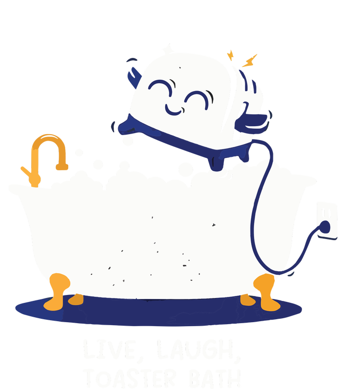 Live Laugh Toaster Bath T-Shirt