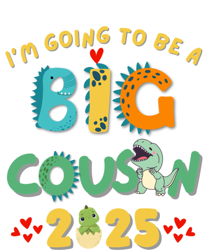 IM Going To Be A Big Cousin 2025 Cute Dinosaur Brother Gift Valucap Bio-Washed Visor