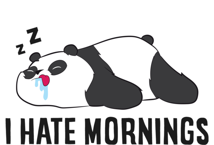 Lazy Panda I Hate Mornings Funny Panda Sleeping Pyjama Gift Mesh Reversible Basketball Jersey Tank