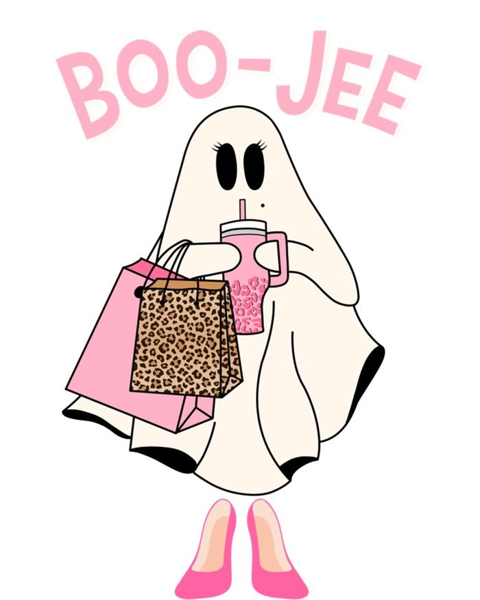 Spooky Season Cute Ghost Funny Halloween Boujee Boojee Gift Full-Length Apron With Pockets