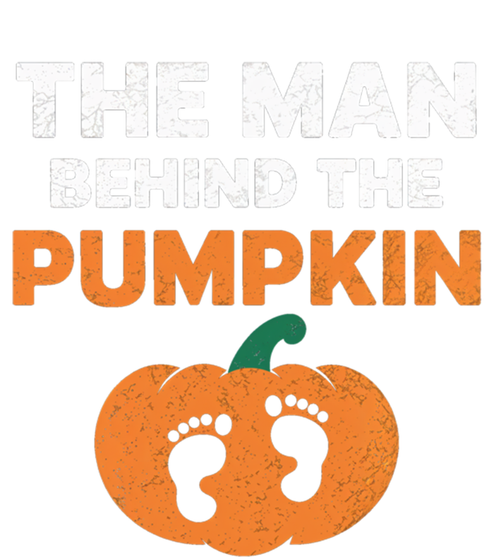 The Person Behind The Pumpkin Halloween Dad Reveal Gift V-Neck T-Shirt